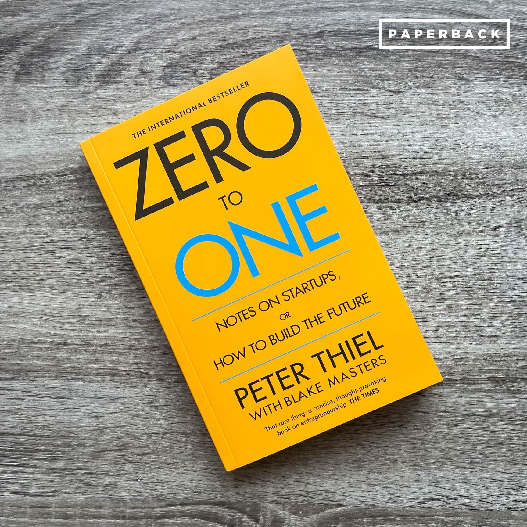 Zero to One: Notes on Start Ups, or How to Build the Future